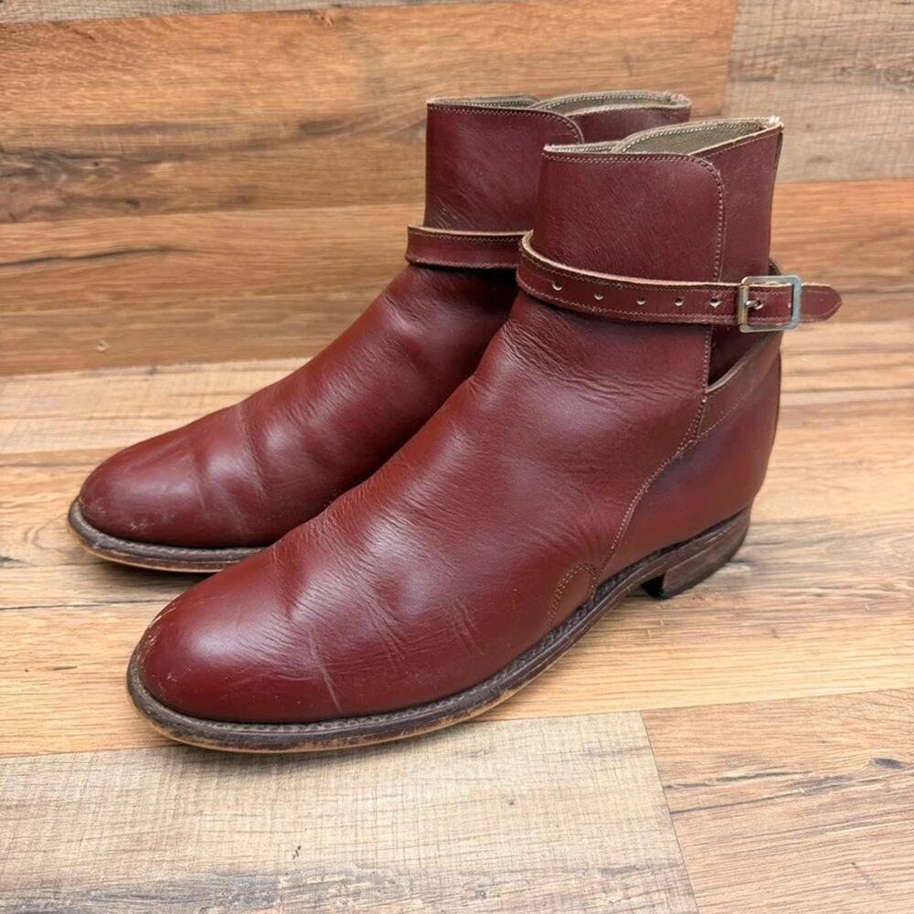 Marlborough Women size 6.5 1960's Leather Beatle Chelsea Boots Made In England